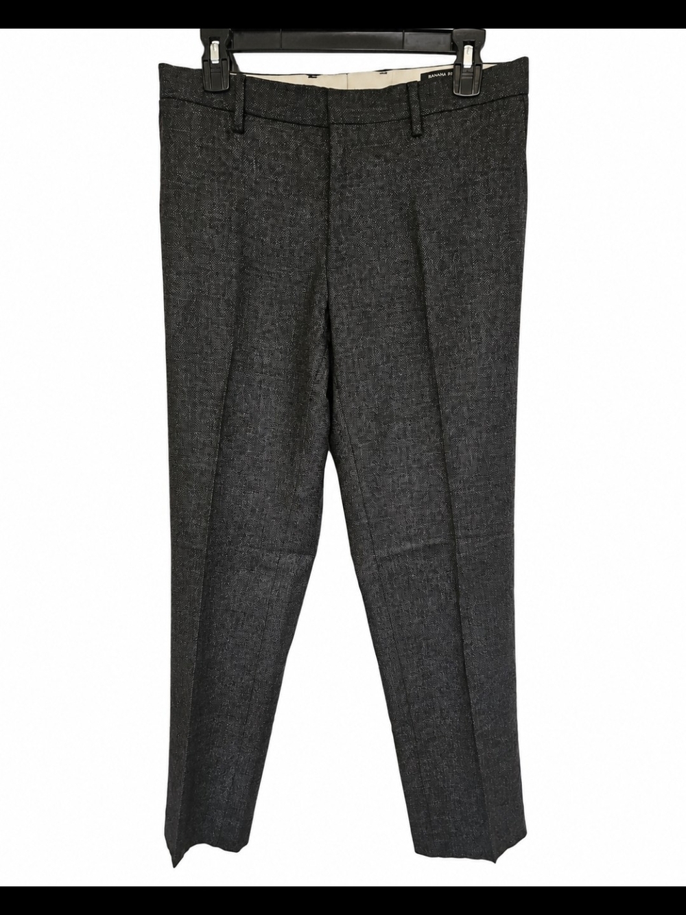 Banana Republic Men's Charcoal Dress Pants - Textured Gray